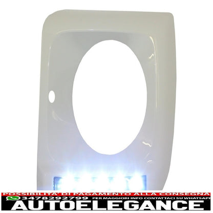 Copri fari bianchi con led drl luci di marcia diurna adatti per mercedes classe g w463 (1989-2012) g65 design cromato AUTOELEGANCERICAMBI