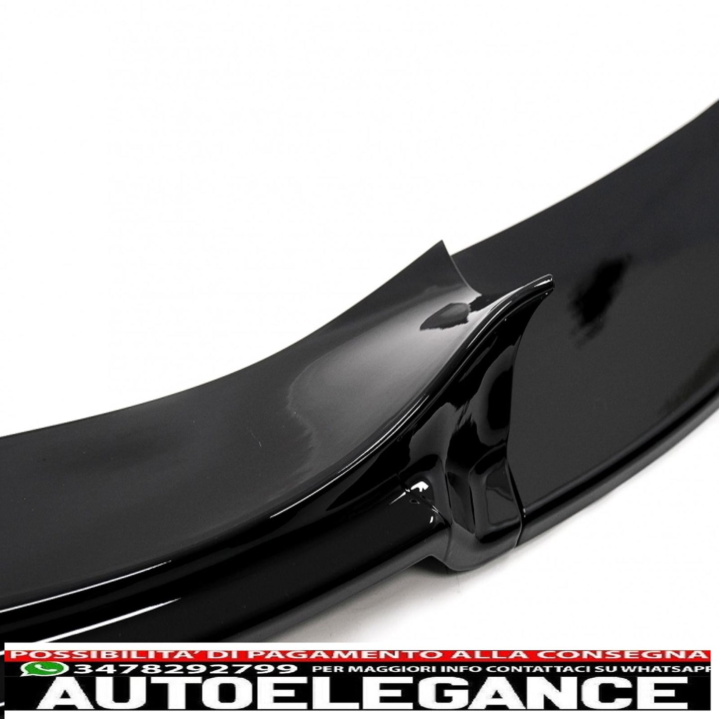 Front bumper spoiler lip suitable for bmw 5 series e60 e61 m5 bumper oe (2003-2010) piano black 