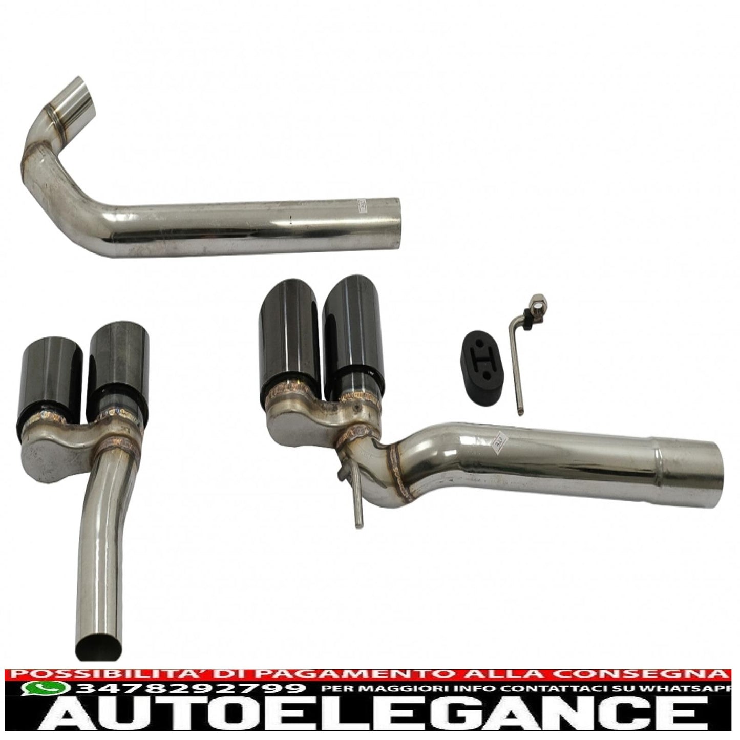 double exhaust tips black double exhaust tips suitable for bmw 3 series f30 f31 (2011-2018) m3 m sport design