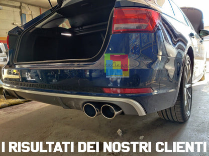 REAR BUMPER UNDER + TIP S4 DIFFUSER AUDI A4 B9 8W 2015-2018 -
