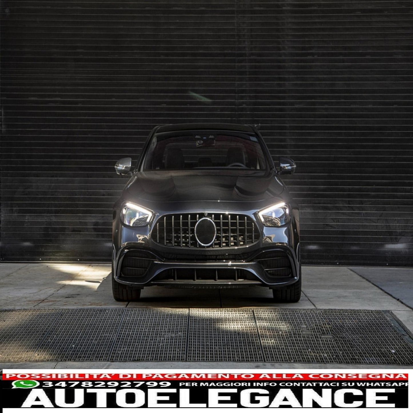 griglia centrale adatta per mercedes classe e facelift w213 s213 c238 a238 sport line (2020-up) gt-r design panamericana cromata