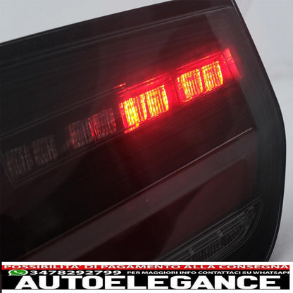 LED bar rear lights suitable for bmw 3 series f30 pre lci and lci (2011-2019) black smoke with dynamic sequential cornering light