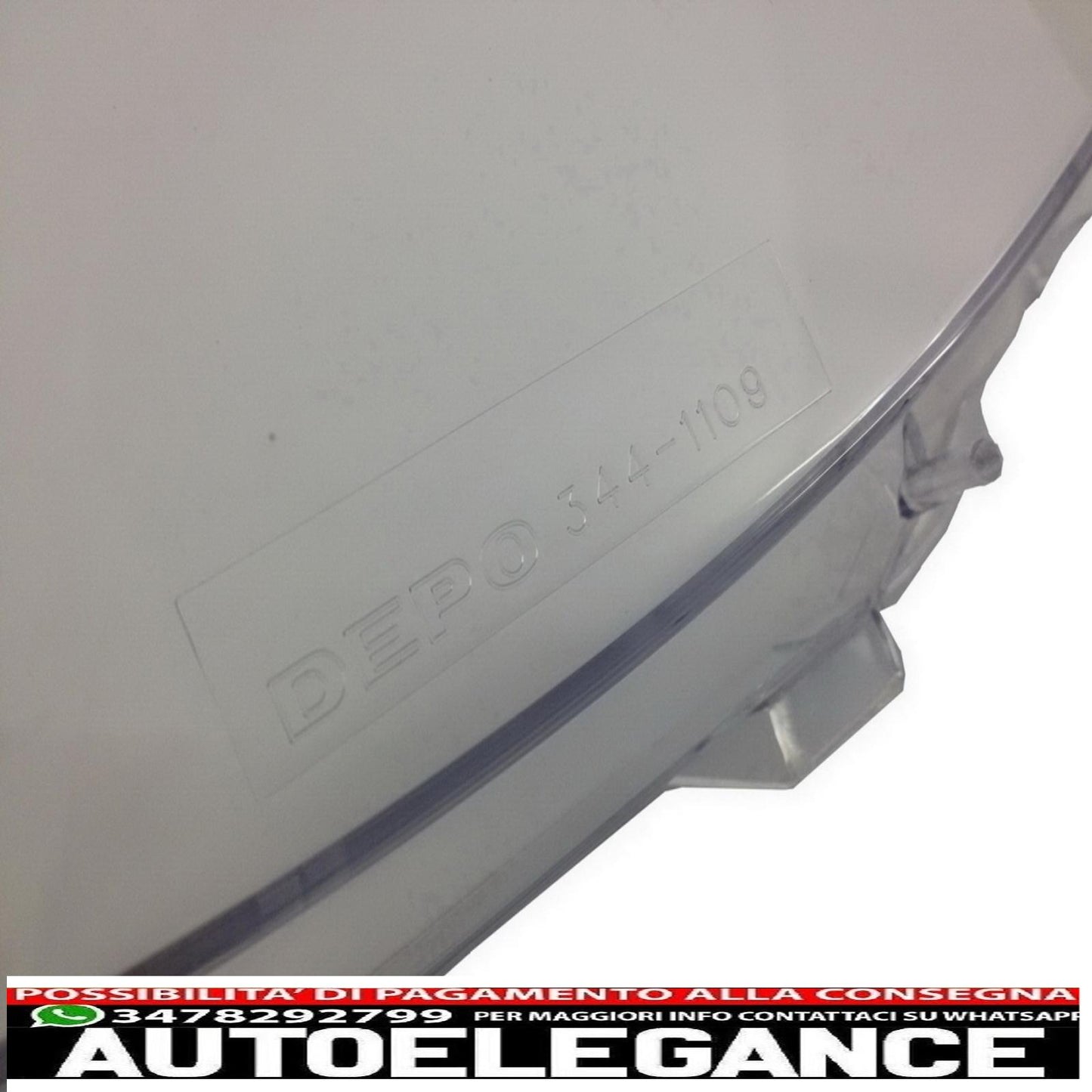 Right side headlight lens suitable for bmw 3 series e46 restyling sedan/touring (2001-2004)