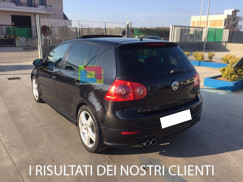DIFFUSORE ADATTO PER VW GOLF 5 NERO LUCIDO ABS GTD GTI LOOK SPORTIVO