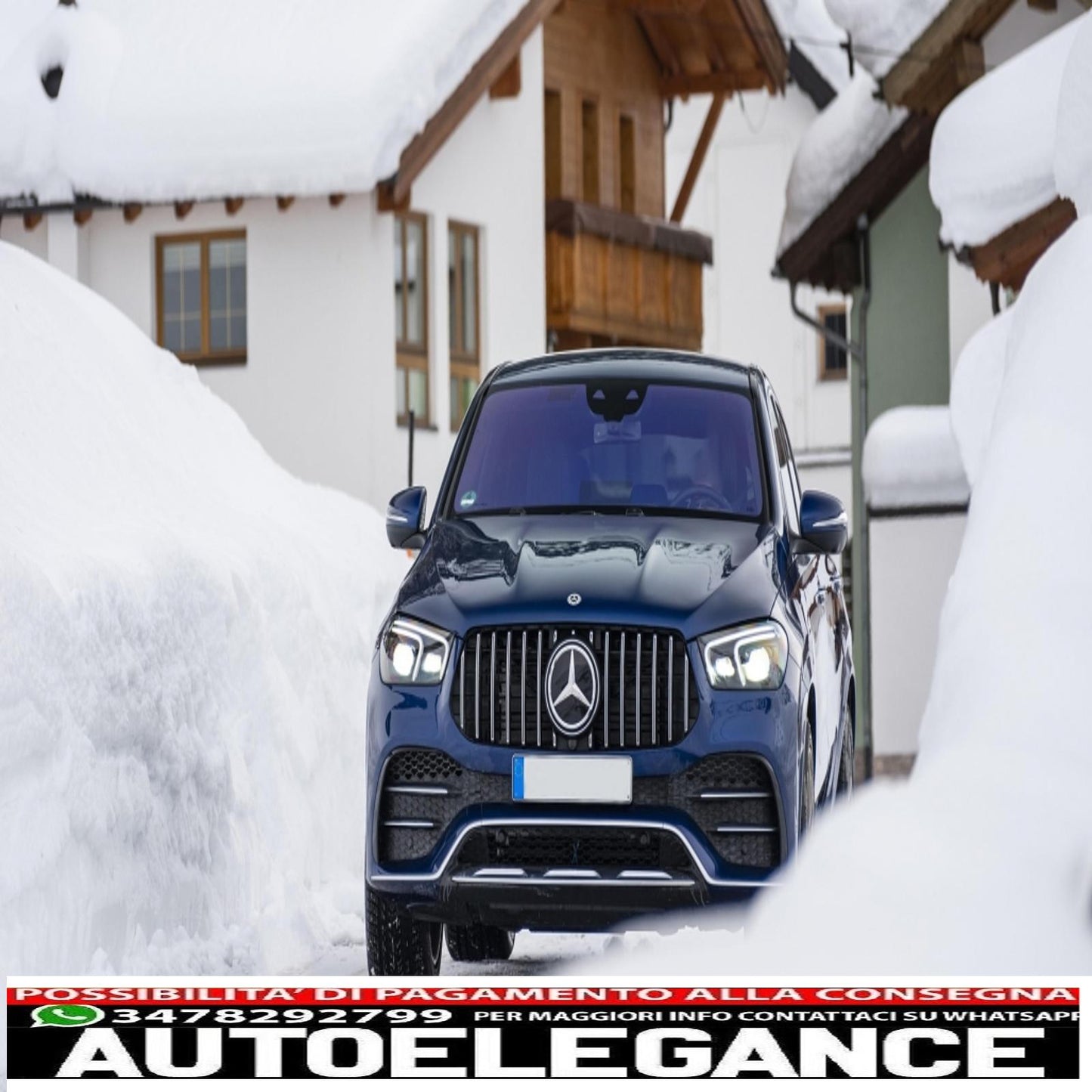 griglia anteriore centrale adatta per mercedes gle suv w167 v167 gle coupe c167 pacchetto sportivo (2019-up) gtr panamericana design nero lucido e cromato