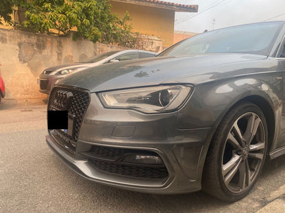 GRILLE SUITABLE FOR AUDI A3 8V 2012-2016 RS3 LOOK QUATTRO SPORTY DESIGN 