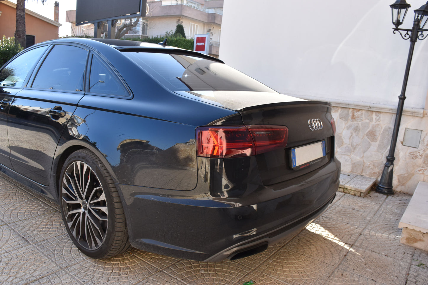 SPOILER LUNOTTO ADATTO PER AUDI A6 4G C7 2011-2018 BERLINA LOOK GREZZO