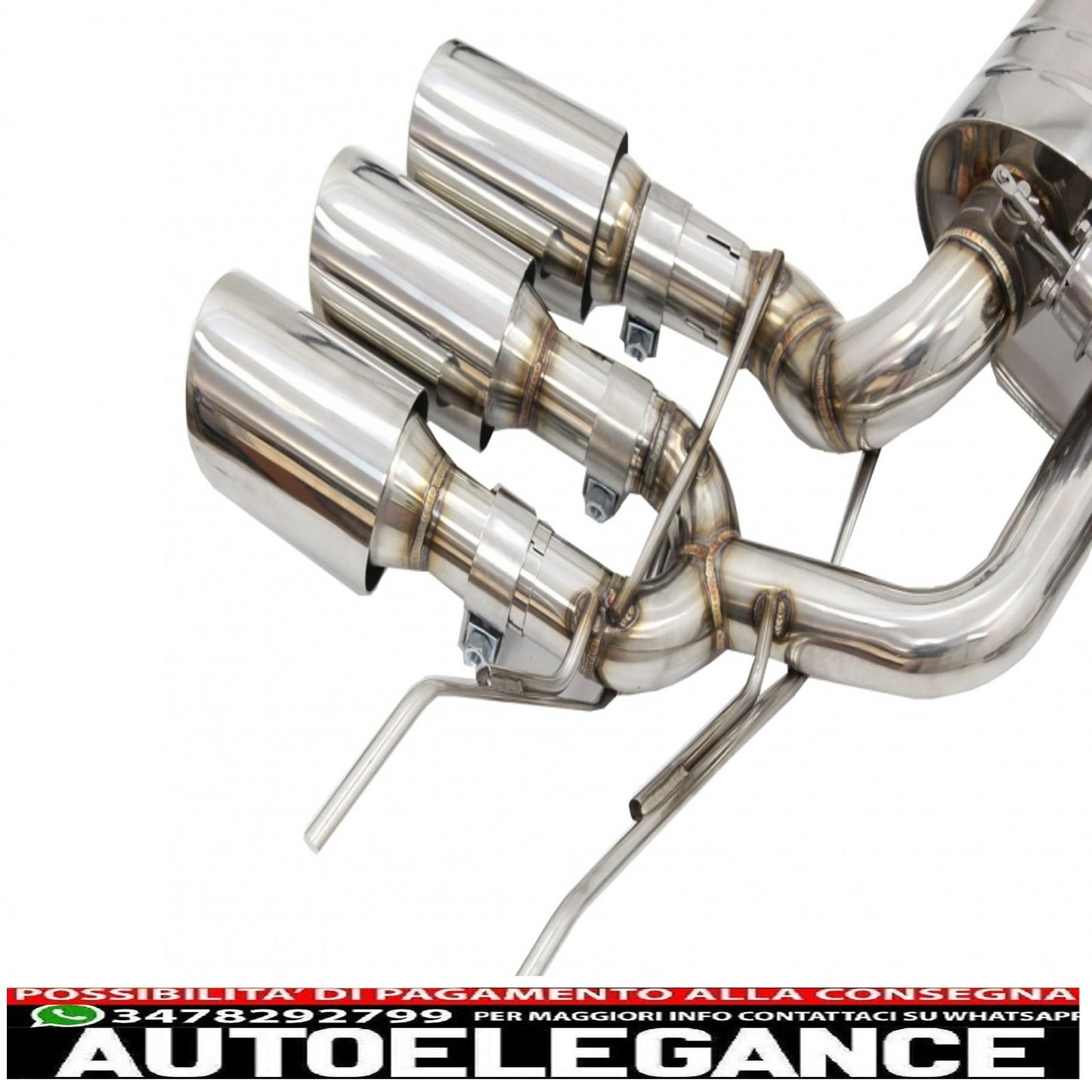 complete exhaust system suitable for mercedes g-class w463 (2009-2018) g500 g55 g63 g65 triple exhaust pipes with electronic valve