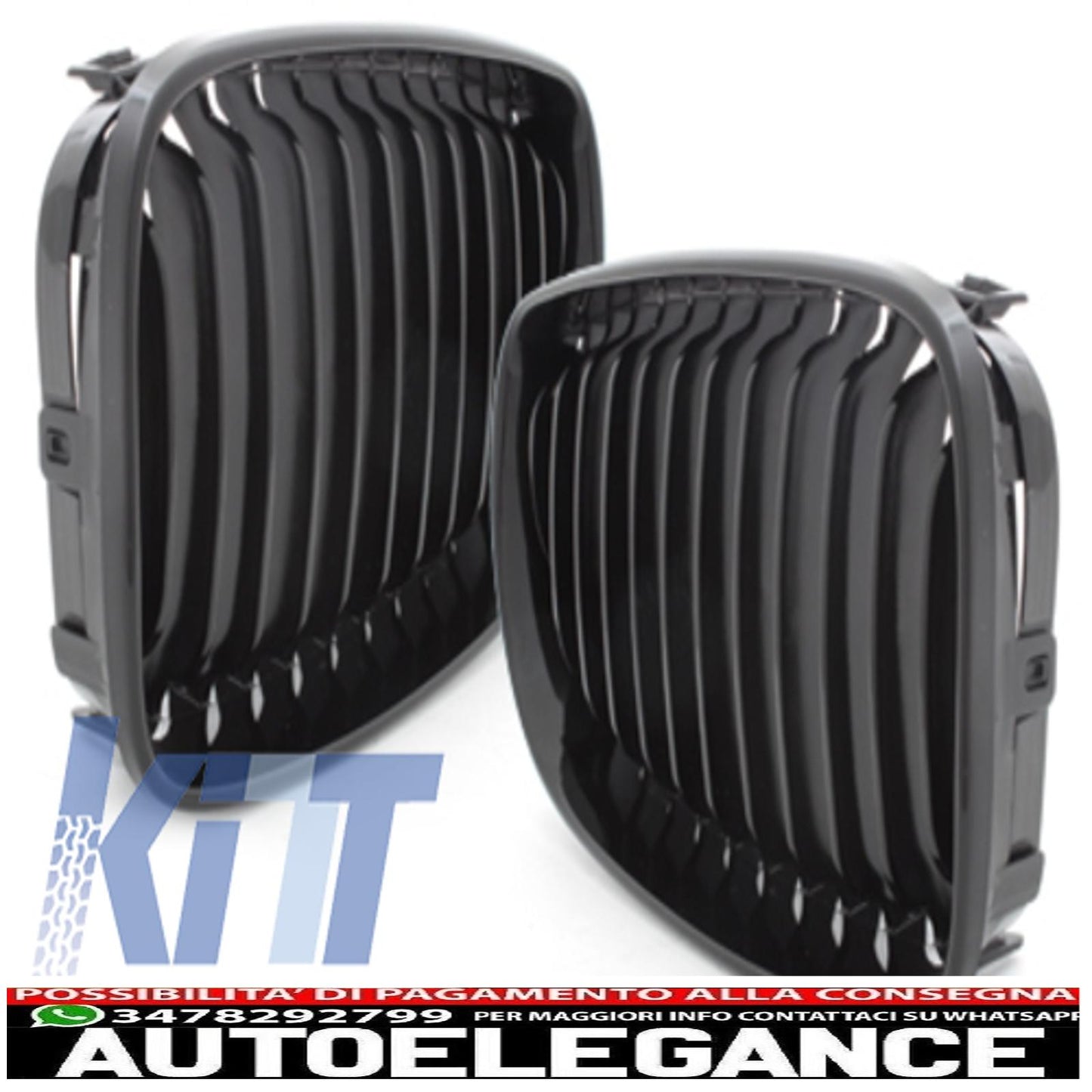 paraurti anteriore con griglie a doppio rene adatto per bmw 1'er e81/e82 e87/e88 (2004-2011) m-tech m-technik design