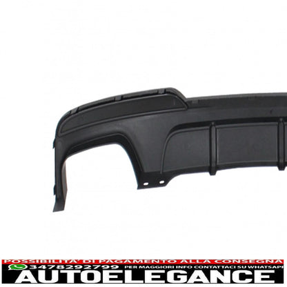 diffusore d'aria a doppia uscita con terminali di scarico dual twin adatto per bmw serie 5 f10 f11 (2011-2017) design m-performance