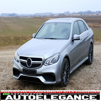 headlight lenses suitable for mercedes e class w212 s212 facelift (2013-2016) transparent 