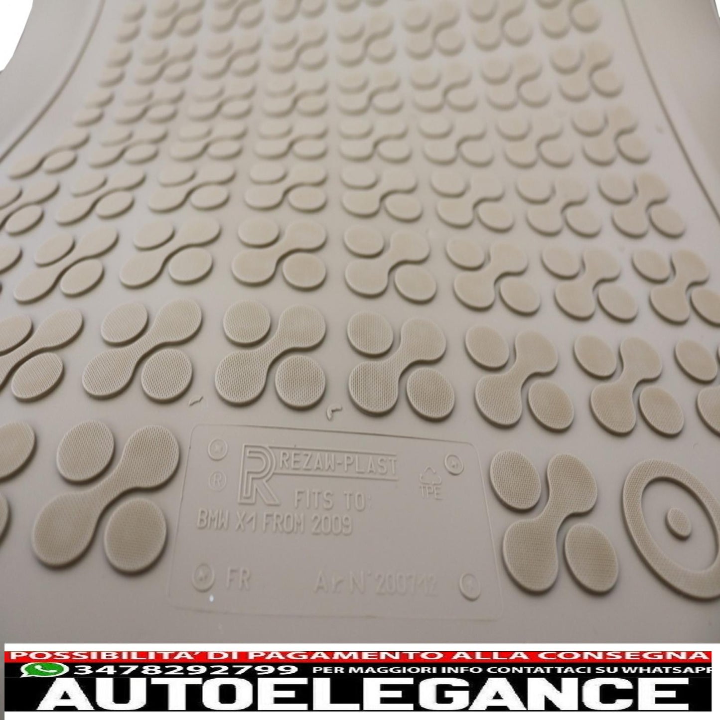 Beige rubber mat suitable for bmw x1 e84 2009-2015