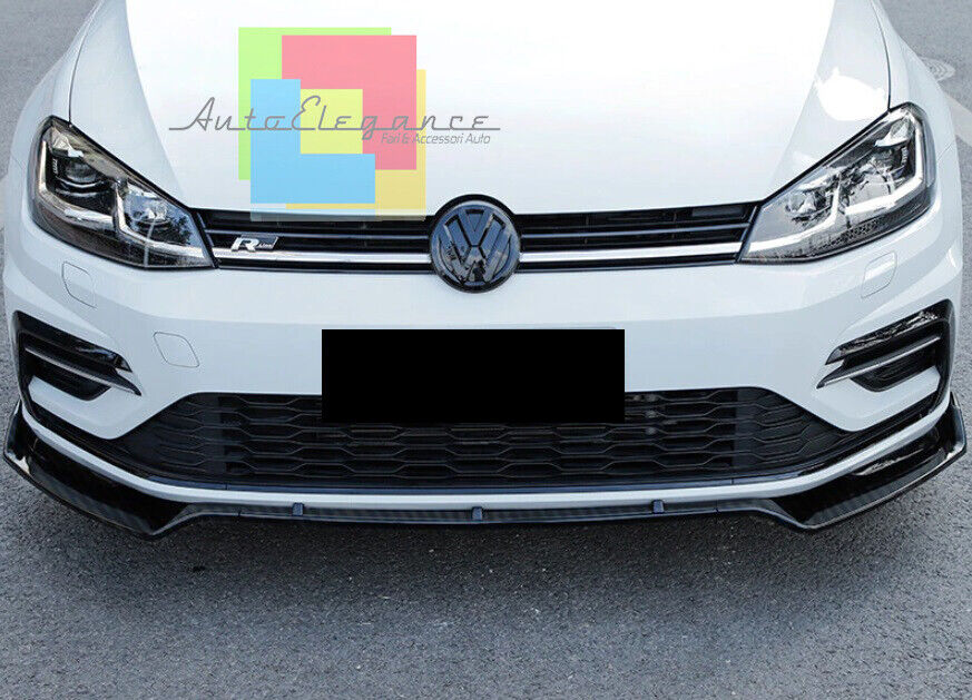 VW GOLF 7 2012-2020 SPOILER SOTTO PARAURTI ANTERIORE ABS SPLITTER CARBONIO -1