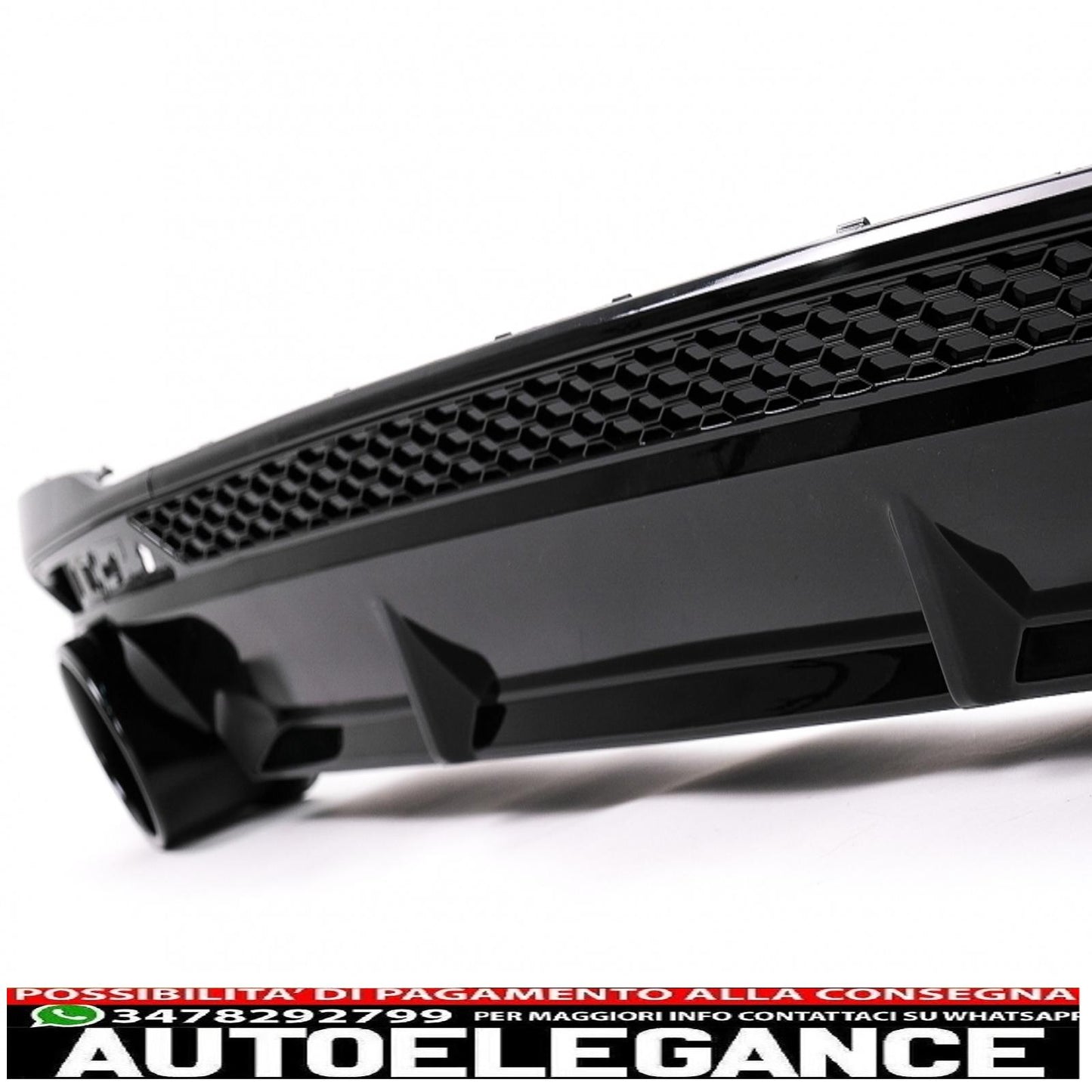 Diffusore mantovana paraurti posteriore adatto per audi a4 b9 8w facelift (2020-) solo s-line rs design