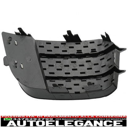 side grills fog light covers suitable for audi a1 8x (2010-2015) rs1 piano black design 
