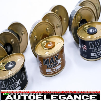 paradise air fresh deodorante biologico senza tappo lattina max fresh 30 12 lattine assortite