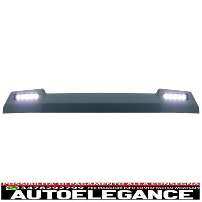 front roof spoiler suitable for mercedes g-class w463 (1989-2017) with dynamic led turn signals design 6x6