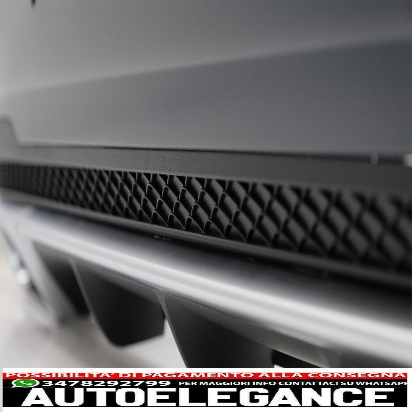 Rear bumper with exhaust tips suitable for mercedes e class w212 facelift (2013-2016) 