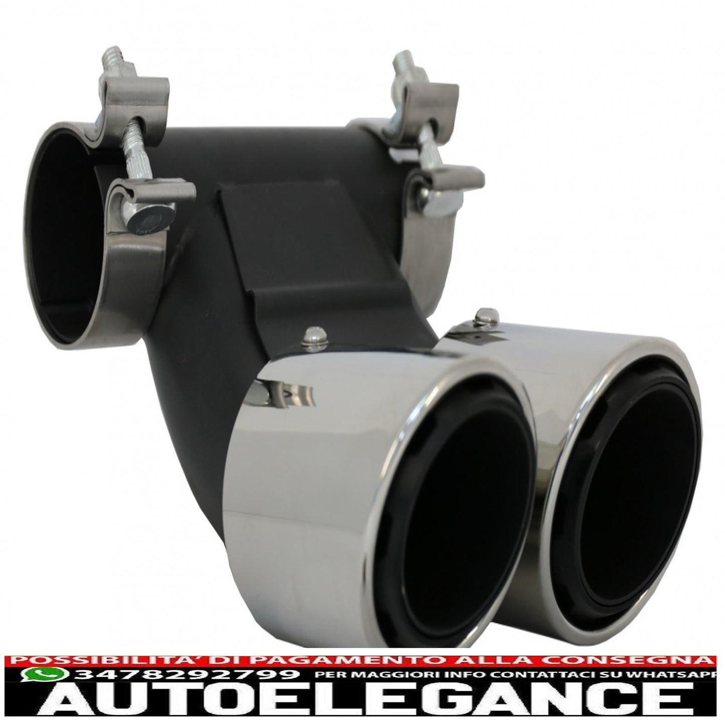 Exhaust tips suitable for Porsche 718 Cayman Boxster 982 (2016-up) chrome 