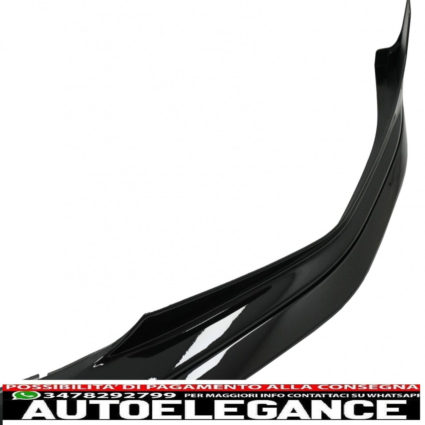 Labbro spoiler paraurti anteriore adatto per BMW serie 3 G20 berlina G21 Touring (2018-up) con estensione minigonne laterali M Sport Piano Black