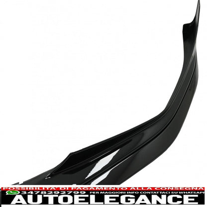 Labbro spoiler paraurti anteriore adatto per BMW serie 3 G20 berlina G21 Touring (2018-up) con estensione minigonne laterali M Sport Piano Black