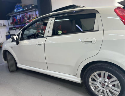SIDE SKIRTS FIAT PUNTO GRANDE PUNTO EVO 2005+ UNDER DOOR SPOILER ABS ..- 