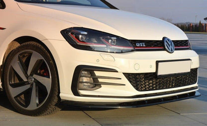 SPLITTER ADATTO PER VW GOLF 7.5 GTI GTD RLINE 2017-2019 LOOK NERO LUCIDO V1