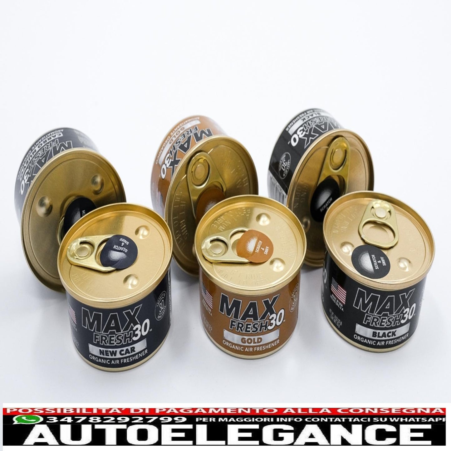 paradise air fresh organic deodorant without cap max fresh 30 can 6 assorted cans