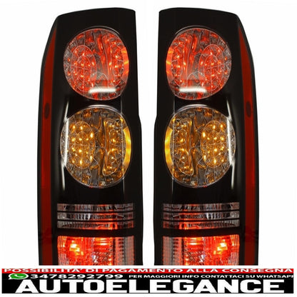 LED rear lights suitable for Land Rover Discovery III 3 and IV 4 (2004-2016) black conversion to restyling look