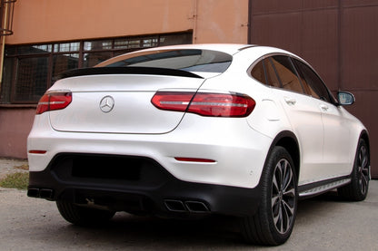 SPOILER POSTERIORE ADATTO PER MERCEDES GLC COUPE C253 2015+ LOOK NERO LUCIDO ABS