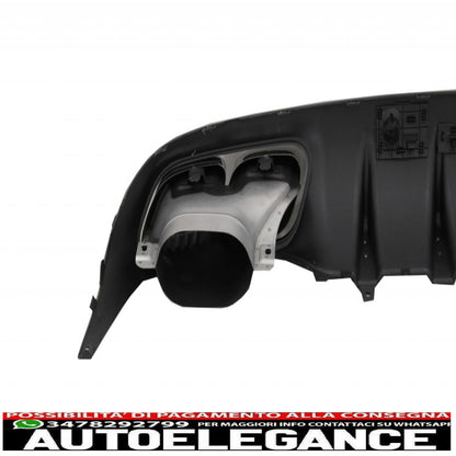 Diffusore mantovana per paraurti con alette paraurti posteriore adatto per mercedes classe c c205 a205 coupe cabriolet (2014-2019) restyling c63s design