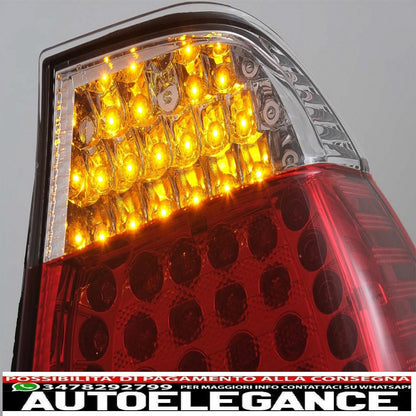 led rear lights suitable for bmw 3 series e46 limousine 4d (09.2001-03.2005) red transparent