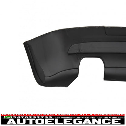 Estensione paraurti posteriore doppia uscita con fanale posteriore led fumé nero e minigonne laterali adatto per vw golf 5 v (2003-2007) design gti