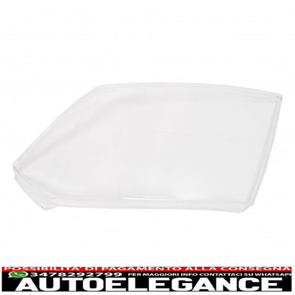 headlight lenses suitable for skoda octavia ii (1z) (2004-2008) clear glass optics 