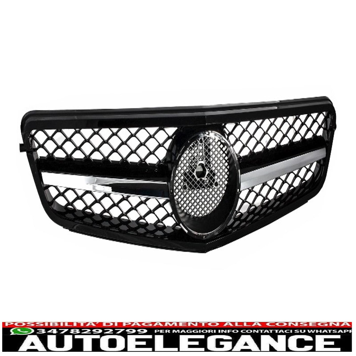 body kit suitable for mercedes c-class w204 restyling c63 design with glossy black sports front grille