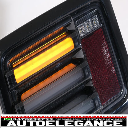 led taillights suitable for jeep wrangler jk (2007-2018) led bar smoke black