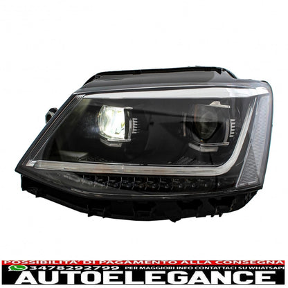 led drl headlights suitable for vw jetta mk6 vi (2011-2017) dynamic turn signals xenon matrix design 