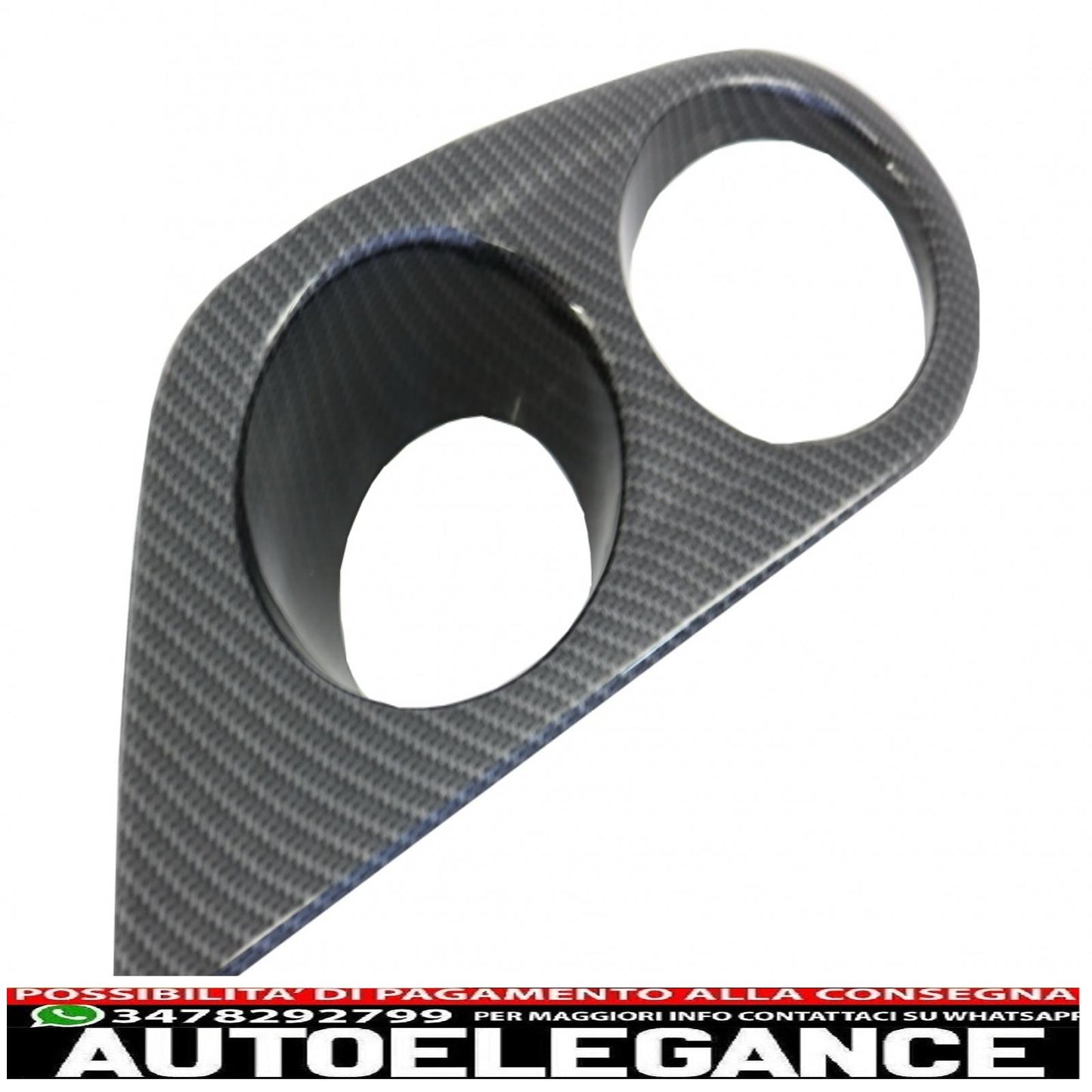 Coperchi condotti aria fendinebbia adatti per bmw serie 3 e46 (1998-2005) m3 pellicola in carbonio h-design AUTOELEGANCERICAMBI