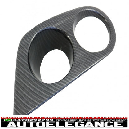 Coperchi condotti aria fendinebbia adatti per bmw serie 3 e46 (1998-2005) m3 pellicola in carbonio h-design AUTOELEGANCERICAMBI