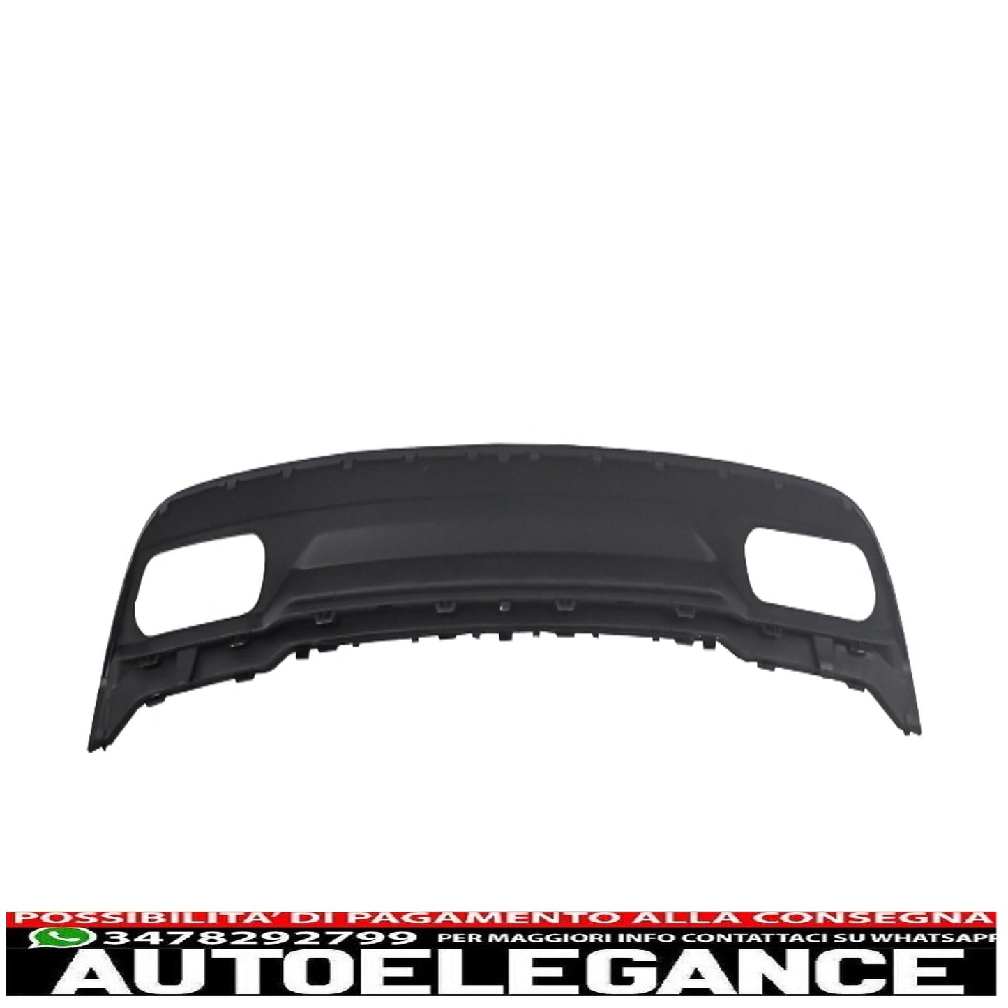 spoiler sul tetto adatto per mercedes w176 classe a (2012-up) con diffusore posteriore e terminali di scarico dal look sportivo