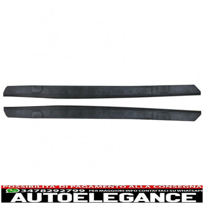 Side Skirts Lip Extensions Additional Fits For BMW 2 Series F22 F23 Coupe Convertible (2014 Onwards) M-Performance Look Piano Black