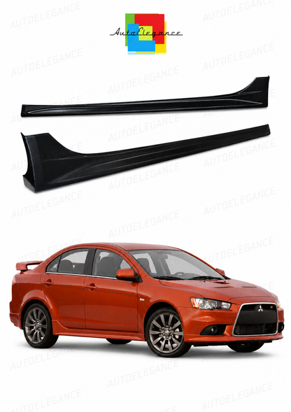 💫ART.10313 MINIGONNE LATERALI - MITSUBISHI LANCER 08-11 STILE EVO 💫