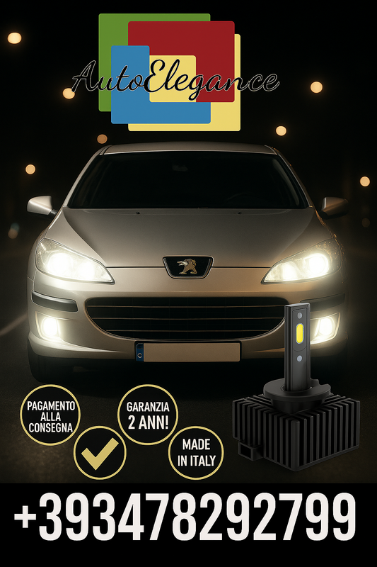 COPPIA LAMPADE D2S LED DA XENON A LED PER  Peugeot 407
