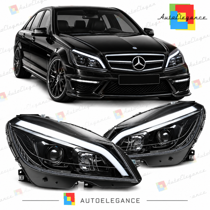 💕ART.10599 FARI  ANTERIORI ADATTO  PER MERCEDES CLASSE C W204 11-14💕