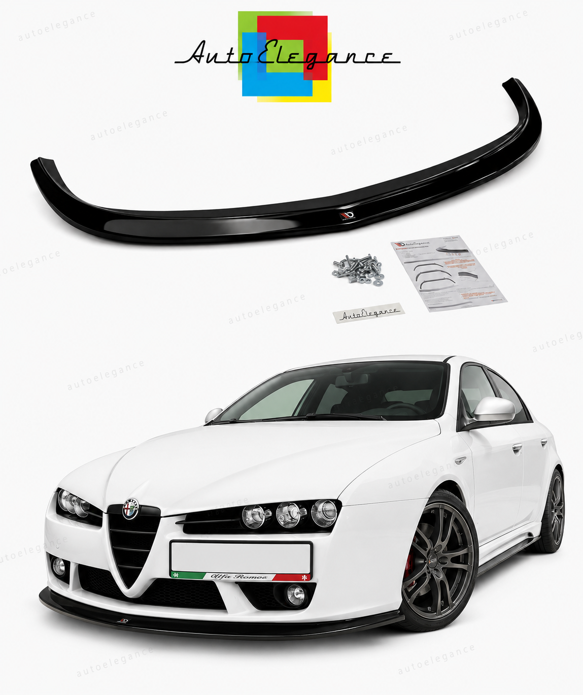 💕 Splitter    adatto per   Alfa Romeo Brera  nero  lucido 💕