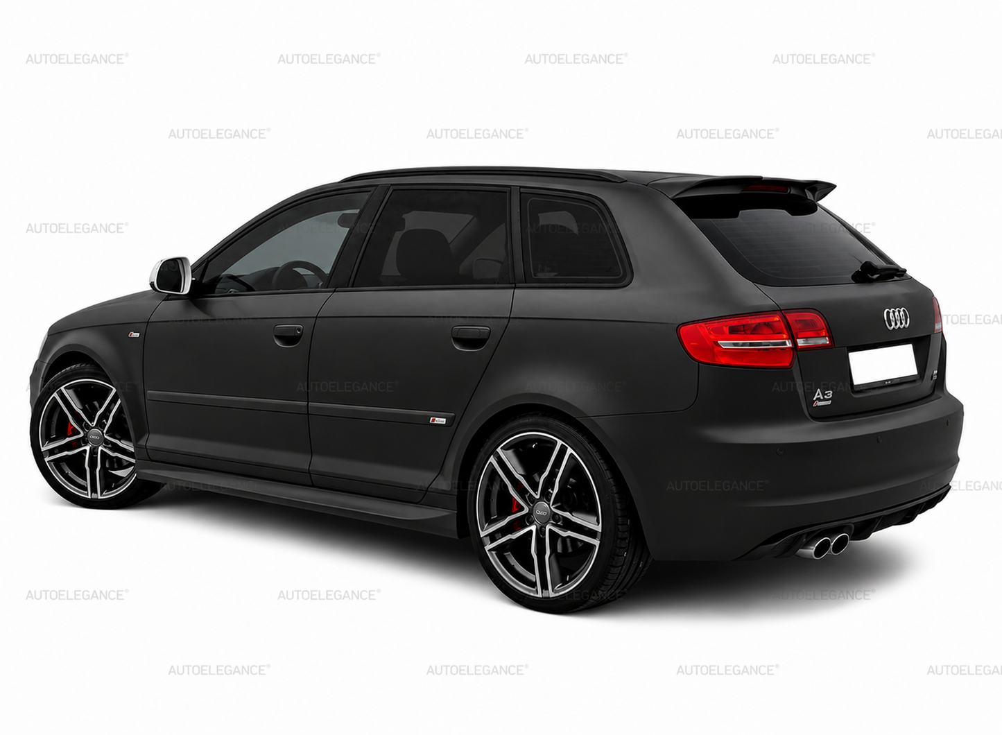 SIDE SKIRTS FOR AUDI A3 8P 3 DOORS UNDER DOOR SPOILER ABS 0035