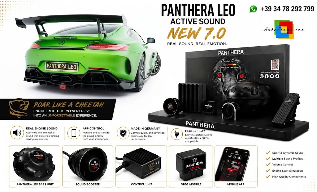 💕ART.2672 PANTHERA Soundsystem Booster 7.0 -Mercedes-AMG GT R C190 Facelift💕