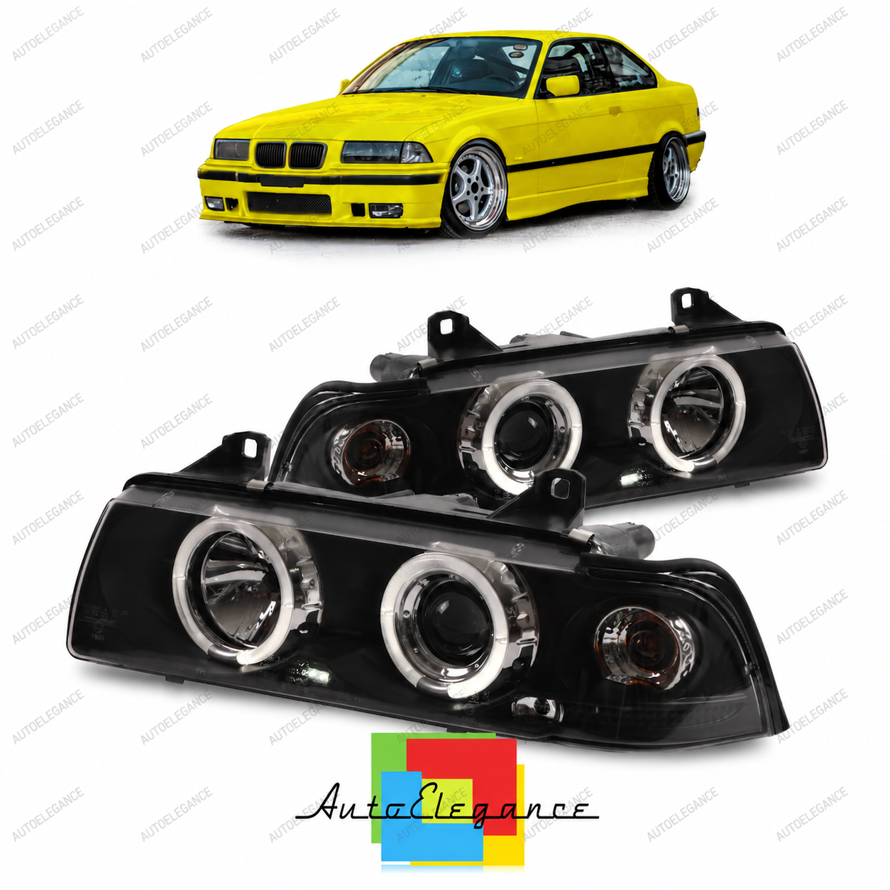 SPLITTER SUITABLE FOR VW GOLF 8 GTI GTD RLINE LOOK GLOSSY BLACK SPORTY DESIGN 