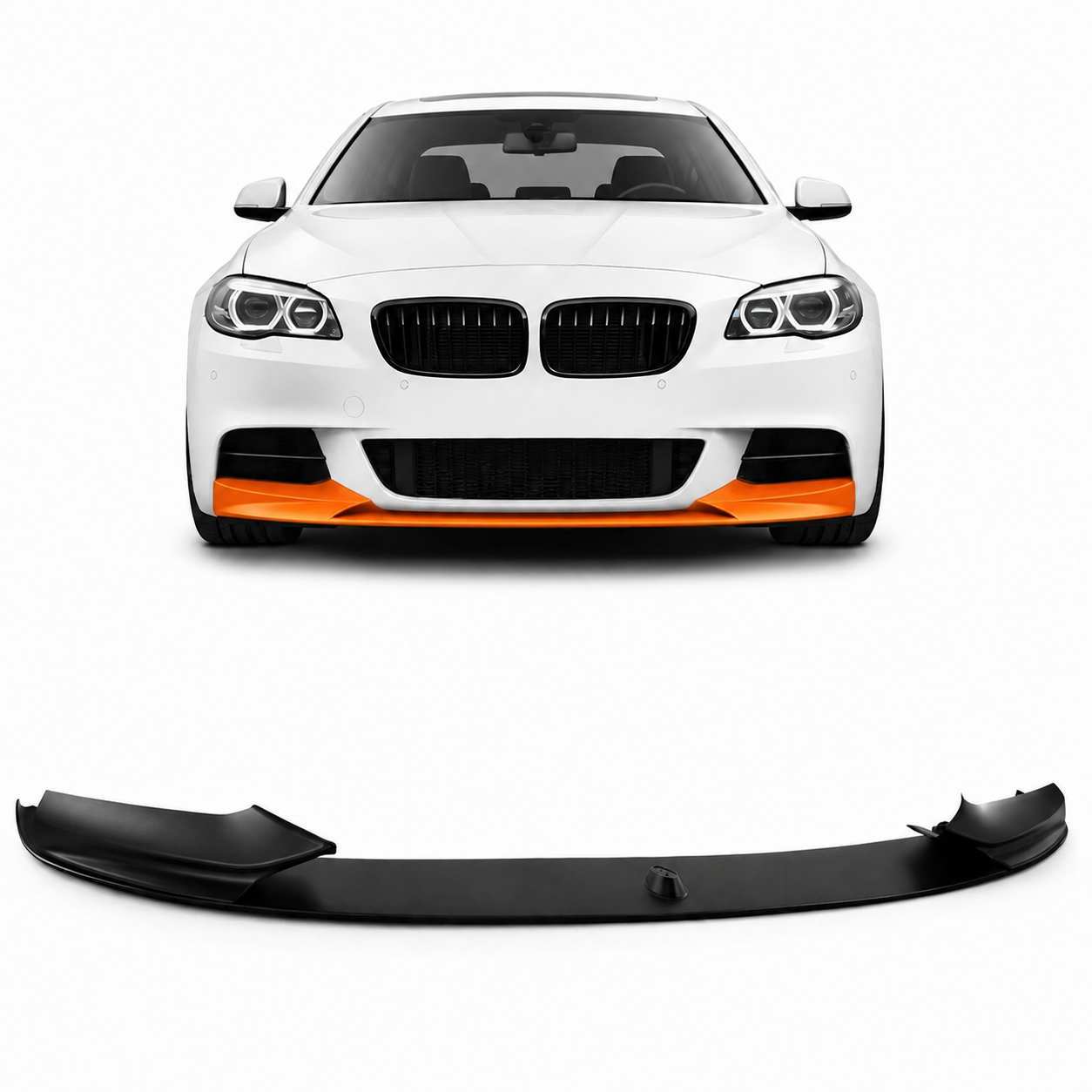👉SPOILER ANTERIORE Labbro Nero Opaco adatto per BMW Serie 5 F10 F11 2010-2017👈