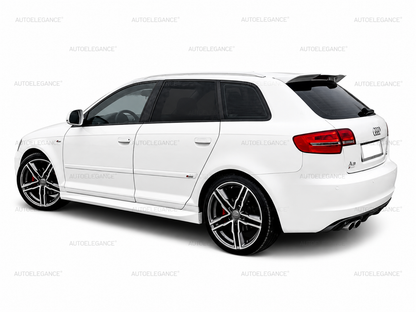 SIDE SKIRTS FOR AUDI A3 8P 3 DOORS UNDER DOOR SPOILER ABS 0035
